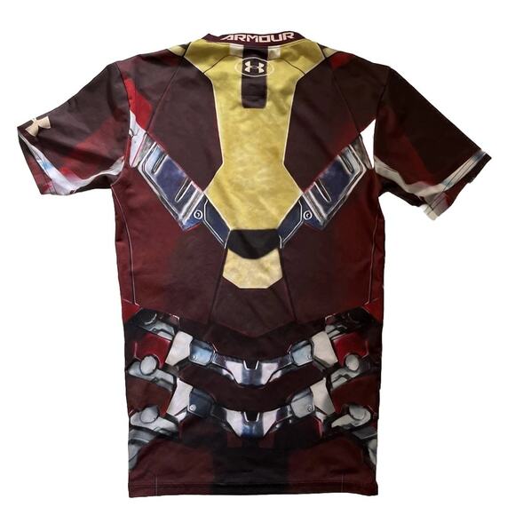 Under Armour Marvel Avengers Iron Man Shirt Mens Medium HeatGear Compression0 - Picture 2 of 9